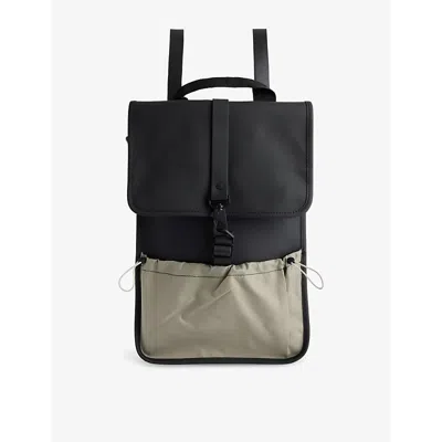 Rains Mens Mix Mini Coated-shell Backpack Black