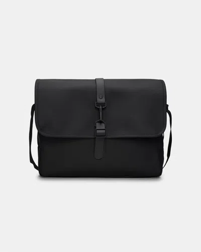 Rains Messenger Bag In 01 Black