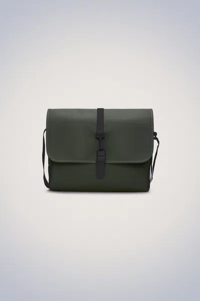 Rains Khaki Messenger Bag In Green