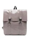 Rains Mini W3 Glaze-effect Backpack In Yellow