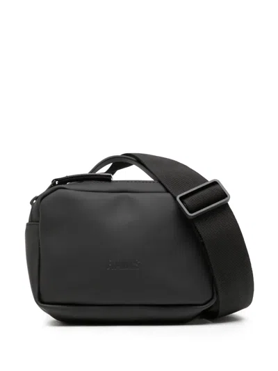 Rains Micro Boxw3 Crossbody Bag In Black