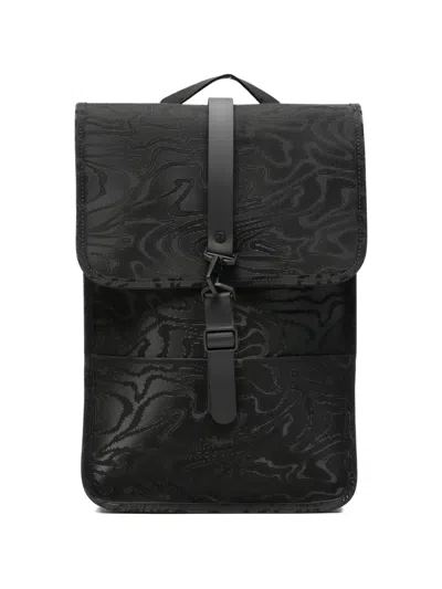 RAINS MINI ABSTRACT-PRINT BACKPACK