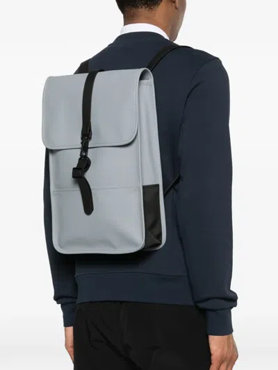 Rains Mini Buckle Backpack In Gray
