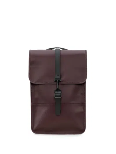 Rains Mini Buckle-fastening Backpack In Burgundy