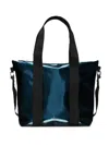Rains Mini Logo-debossed Tote Bag In Blue