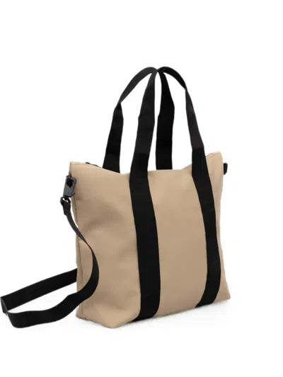 Rains Mini Logo-puller Tote Bag In Purple