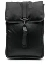 Rains Mini Puffed Backpack In Black