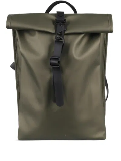 Rains Mini Rolltop Backpack In Green