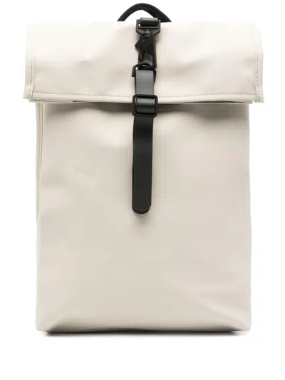 Rains Mini Rolltop Backpack In Neutrals