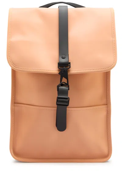 Rains Mini Rubberised Backpack In Peach