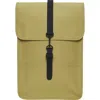 Rains Khaki Waterproof Mini Backpack In Brown
