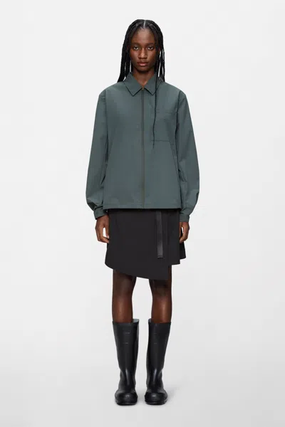 Rains Mito Overshirt In Blue