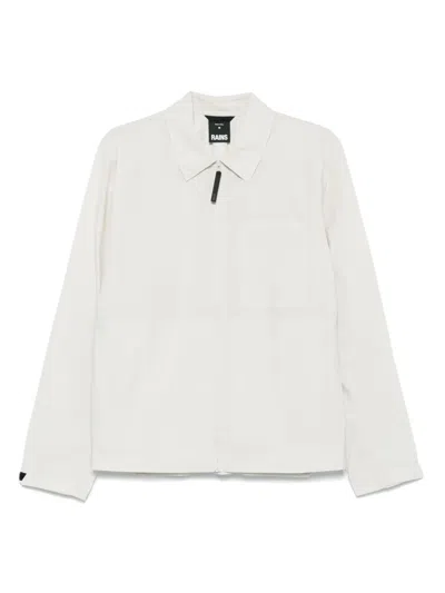 Rains Mito Overshirt In White