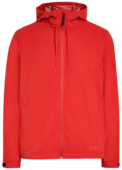 Rains Mito Water-repellent Hooded Shell Jacket In Orange