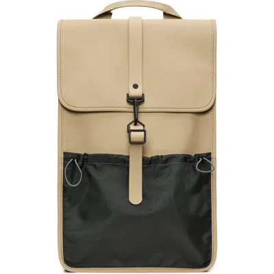 Rains Mix W3 Waterproof Backpack In Sand