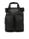 Rains Logo-print Multi-pocket Backpack In Black