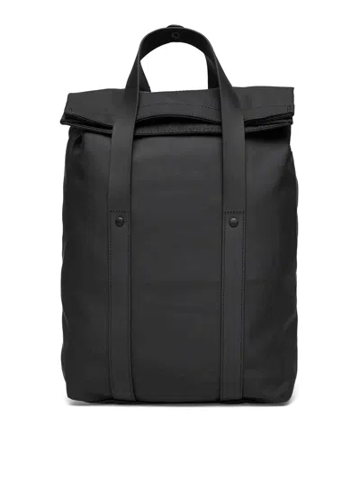 Rains Mini 2 Way Top-handle Backpack In Black