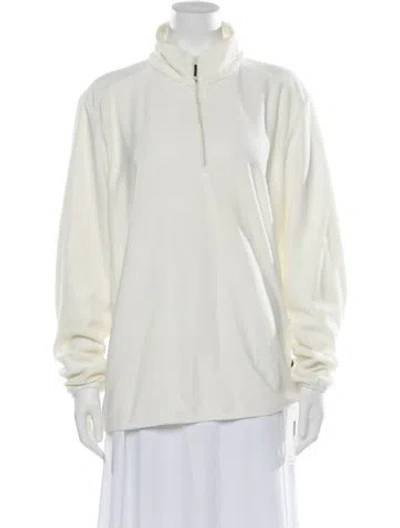 Pre-owned Rains Mock Neck Long Sleeve Sweatshirt In Neutral