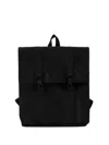 Rains Msn Adjustable Strap Backpack In Black