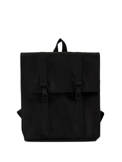 Rains Msn Adjustable Strap Backpack In Black