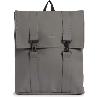 Rains Msn Cargo Waterproof Backpack In Gray