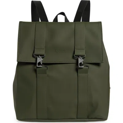 Rains Msn Cargo Waterproof Backpack In Green