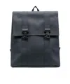 Rains Msn Logo Detailed Backpack In Black