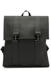 Rains Msn Unisex Waterproof Backpack In Green In Black