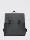 Rains Msn Waterproof Pu Backpack In Black