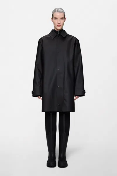 Rains Nara Long Jacket In Black