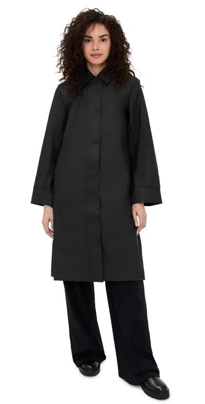 Rains Nara Long Jacket Black