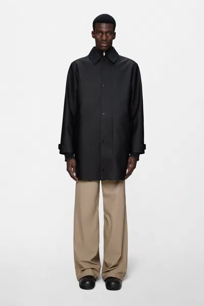 Rains Nara Long Jacket In Black