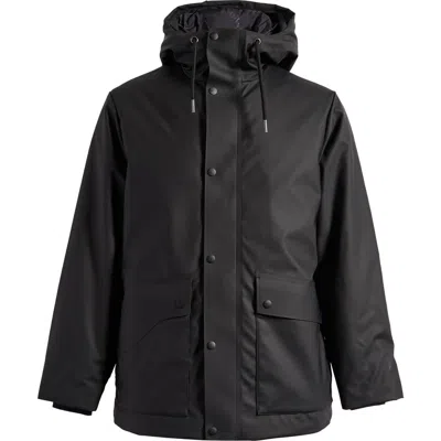 Rains Nome Long Waterproof Parka In Black