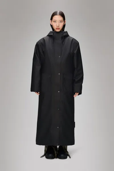Rains Nome Vision Longest Jacket In Black