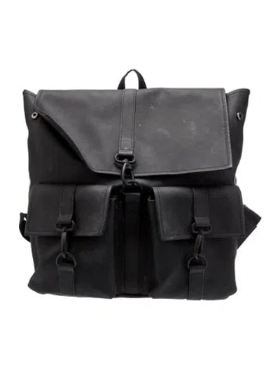 Pre-owned Rains Nylon Backpack In Black
