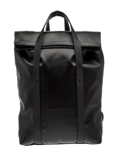 Pre-owned Rains Nylon Backpack In Black