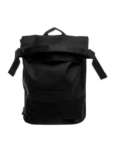 Pre-owned Rains Nylon Backpack In Grey