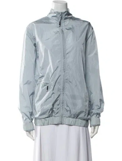 Pre-owned Rains Nylon Jacket In Gray