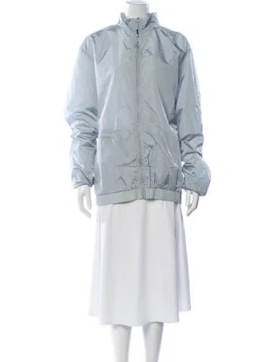 Pre-owned Rains Nylon Jacket W/ Tags In Blue