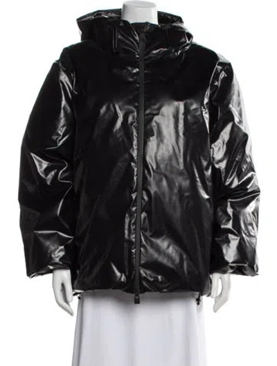 Pre-owned Rains Nylon Performance Jacket W/ Tags In Black