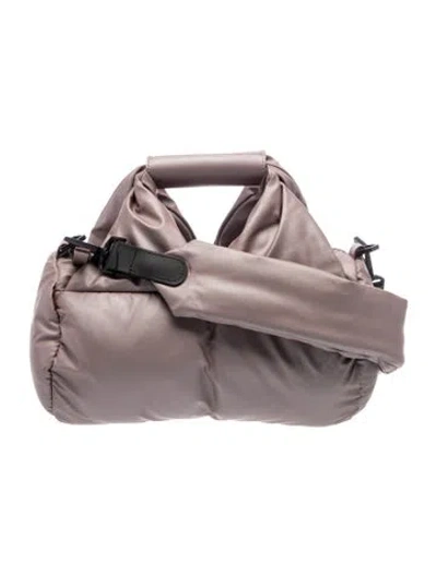 Pre-owned Rains Nylon Top Handle Bag In Purple
