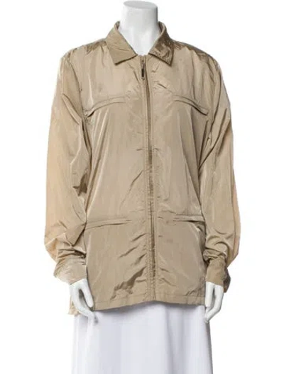 Pre-owned Rains Nylon Utility Jacket In Neutral