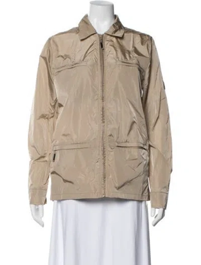 Pre-owned Rains Nylon Utility Jacket In Neutral