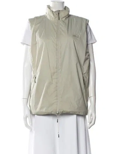 Pre-owned Rains Nylon Vest In Green