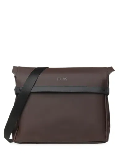 Rains Otg Foldover Laptop Bag In White