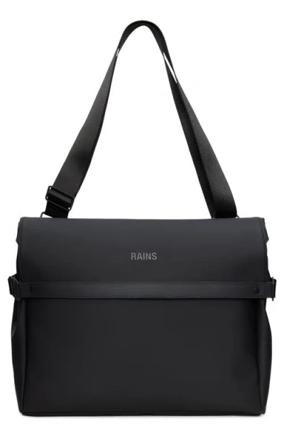 Rains Otg Waterproof Messenger Bag In Black