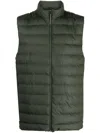 Rains Padded Sleeveless Puffer Gilet In Grün