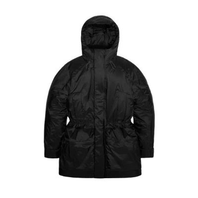 Rains Padded Vardo Parka In Black