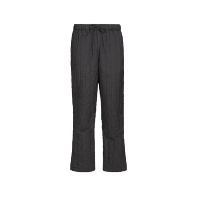 Rains Pantalon Matelassé In Black