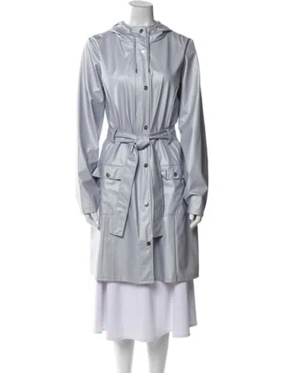 Pre-owned Rains Parka In Blue